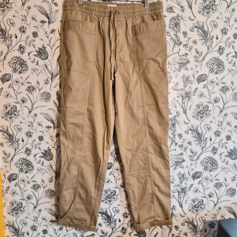 LOFT Outlet Womens Medium Khaki Utility Jogger Pants Drawstring Gorpcore Neutral